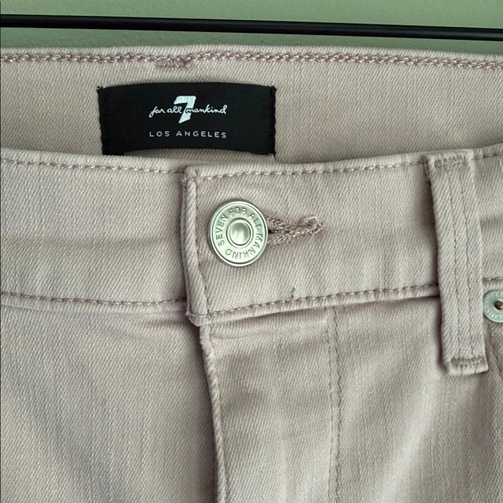 7 for all mankind High Waist denim shorts light mauve Read